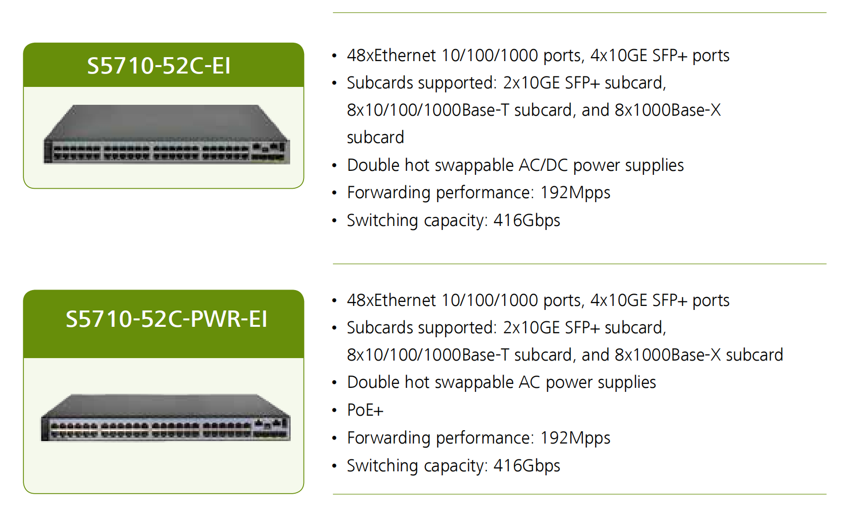 5700-ei series switch (2)