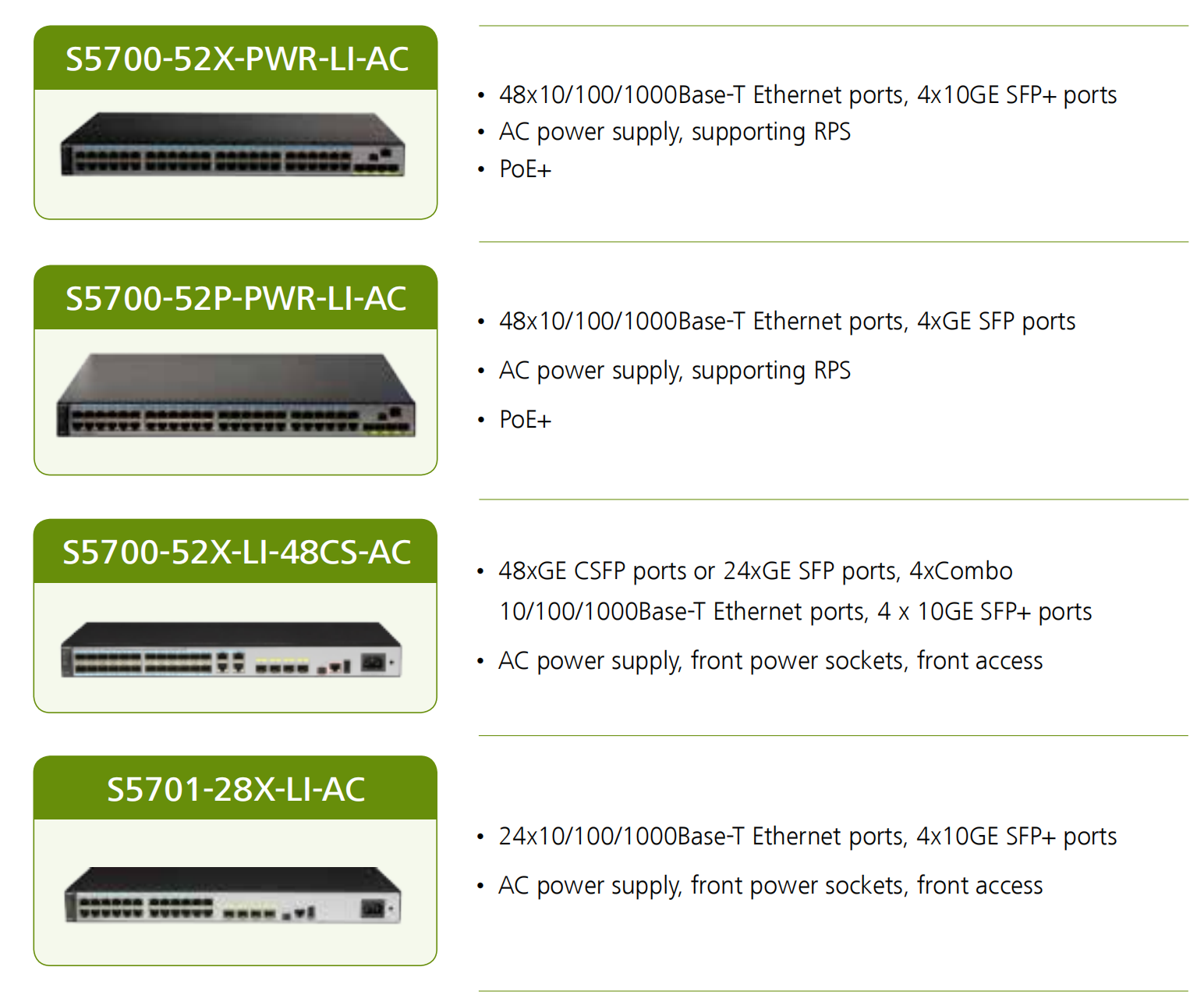 HUAWEI S5700-LI स्विचेस (4)