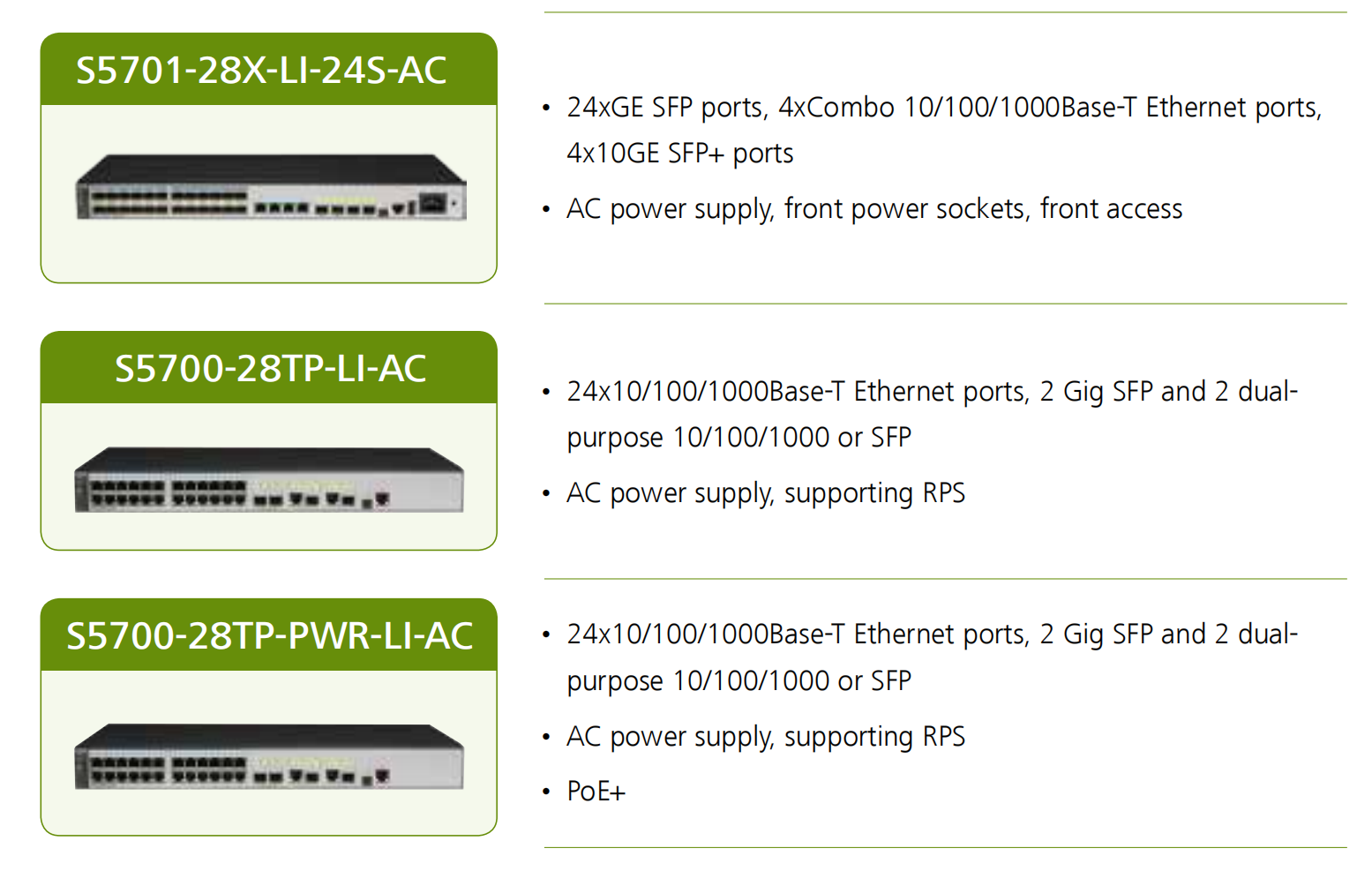 HUAWEI S5700-LI Switches (5)