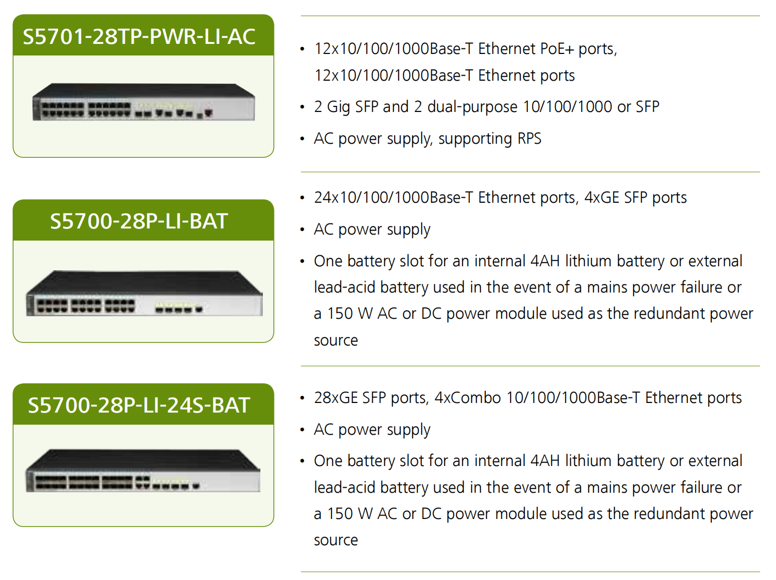 Переключатели HUAWEI S5700-LI (6)